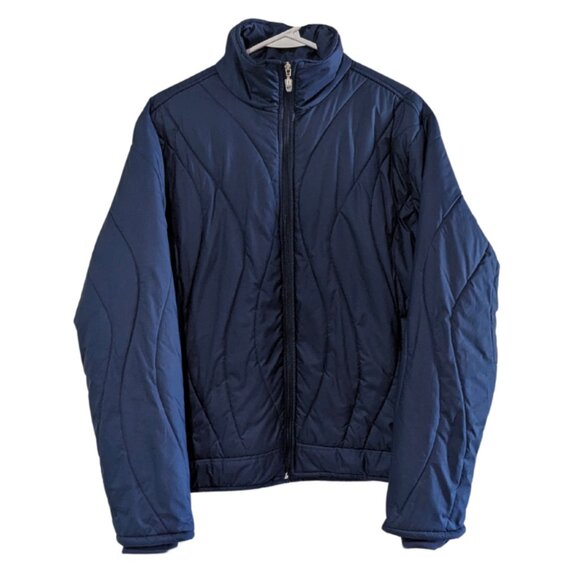Nike Women's Puffer Jacket, Size Medium, Blue, Quilted, Vintage - Picture 1 of 14
